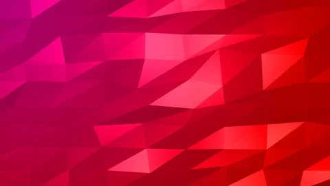 Loopable Abstract Red Magenta Low Poly Background 4K Full HD V98 Stock Footage 89930954