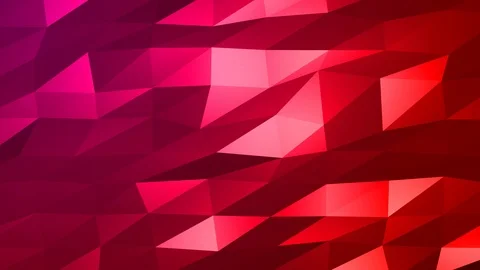 Loopable Abstract Red Magenta Low Poly Background 4K Full HD V100 Stock Footage 89930962