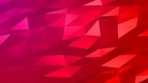 Loopable Abstract Red Magenta Low Poly Background 4K Full HD V102 Stock Footage 89930968