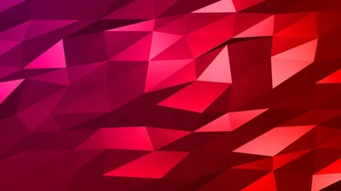 Loopable Abstract Red Magenta Low Poly Background 4K Full HD V104 Stock Footage 89930975