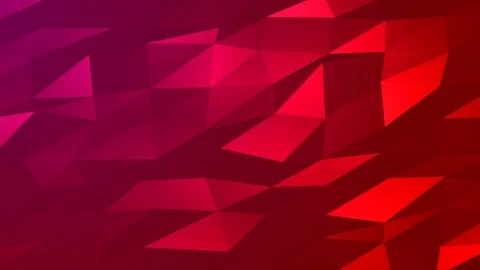 Loopable Abstract Red Magenta Low Poly Background 4K Full HD V105 Stock Footage 89930980