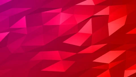 Loopable Abstract Red Magenta Low Poly Background 4K Full HD V106 Stock Footage 89930982