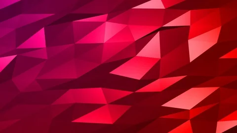 Loopable Abstract Red Magenta Low Poly Background 4K Full HD V108 Stock Footage 89930988