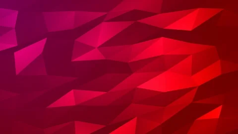 Loopable Abstract Red Magenta Low Poly Background 4K Full HD V109 Stock Footage 89930992