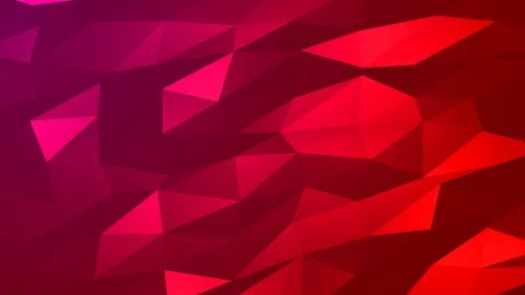 Loopable Abstract Red Magenta Low Poly Background 4K Full HD V113 Stock Footage 89931001