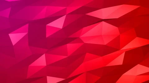 Loopable Abstract Red Magenta Low Poly Background 4K Full HD V114 Stock Footage 89931006