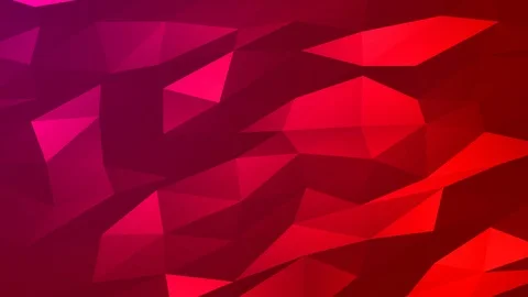 Loopable Abstract Red Magenta Low Poly Background 4K Full HD V117 Stock Footage 89931014