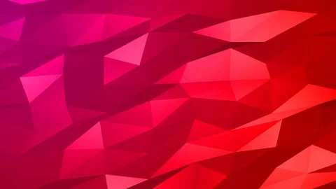 Loopable Abstract Red Magenta Low Poly Background 4K Full HD V118 Stock Footage 89931019