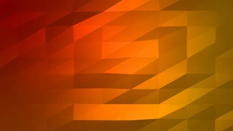 Loopable Abstract Red Orange Low Poly Background 4K Full HD V29 Stock Footage 89604394