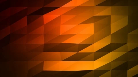 Loopable Abstract Red Orange Low Poly Background 4K Full HD V31 Stock Footage 89604407