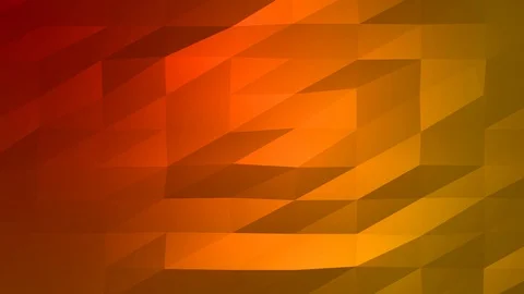 Loopable Abstract Red Orange Low Poly Background 4K Full HD V33 Stock Footage 89604420