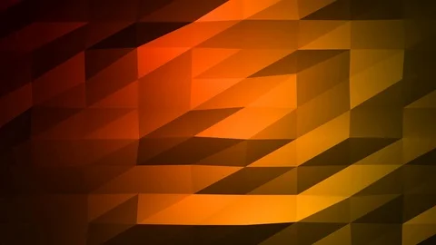Loopable Abstract Red Orange Low Poly Background 4K Full HD V35 Stock Footage 89604435