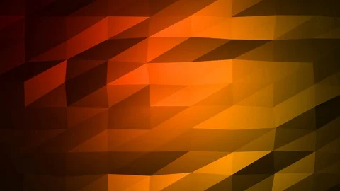 Loopable Abstract Red Orange Low Poly Background 4K Full HD V39 Stock Footage 89604486