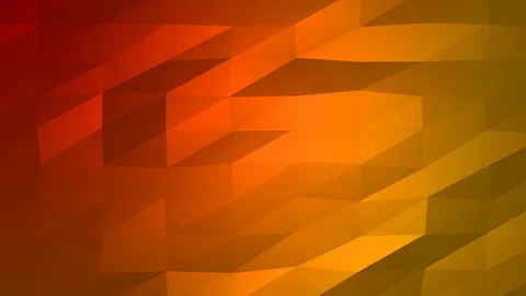 Loopable Abstract Red Orange Low Poly Background 4K Full HD V45 Stock Footage 89604546