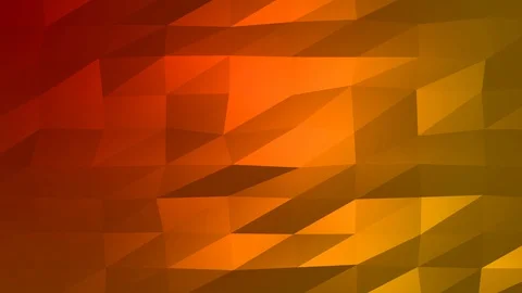 Loopable Abstract Red Orange Low Poly Background 4K Full HD V49 Stock Footage 89604606