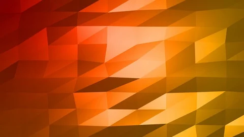 Loopable Abstract Red Orange Low Poly Background 4K Full HD V52 Stock Footage 89604637