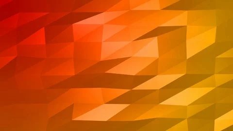 Loopable Abstract Red Orange Low Poly Background 4K Full HD V54 Stock Footage 89604662