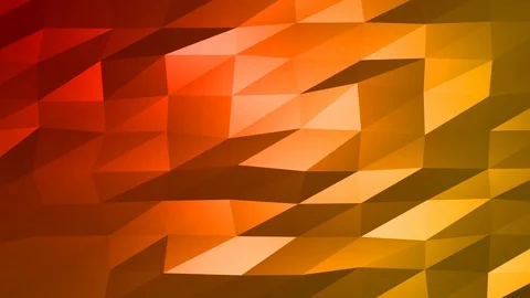 Loopable Abstract Red Orange Low Poly Background 4K Full HD V56 Stock Footage 89604689