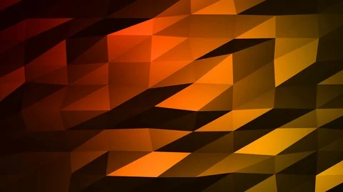 Loopable Abstract Red Orange Low Poly Background 4K Full HD V59 Stock Footage 89604729