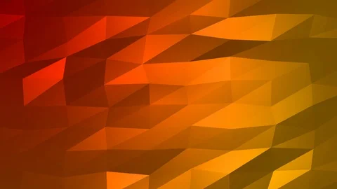 Loopable Abstract Red Orange Low Poly Background 4K Full HD V61 Stock Footage 89604746