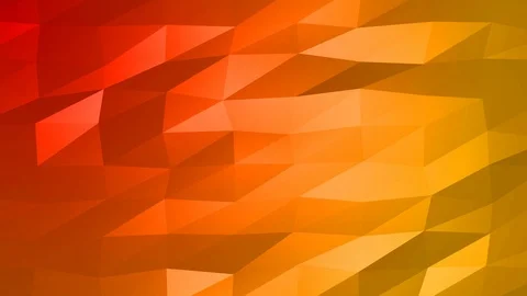 Loopable Abstract Red Orange Low Poly Background 4K Full HD V62 Stock Footage 89604748