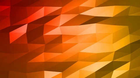Loopable Abstract Red Orange Low Poly Background 4K Full HD V64 Stock Footage 89604770