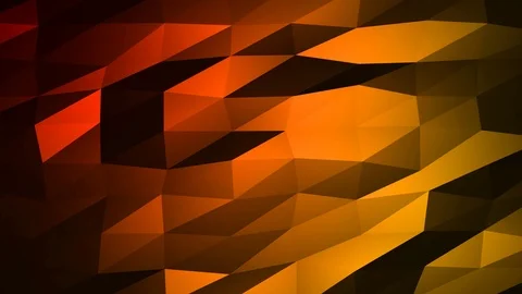 Loopable Abstract Red Orange Low Poly Background 4K Full HD V67 Stock Footage 89604801