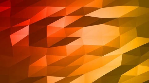 Loopable Abstract Red Orange Low Poly Background 4K Full HD V68 Stock Footage 89604804