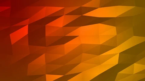 Loopable Abstract Red Orange Low Poly Background 4K Full HD V69 Stock Footage 89604825