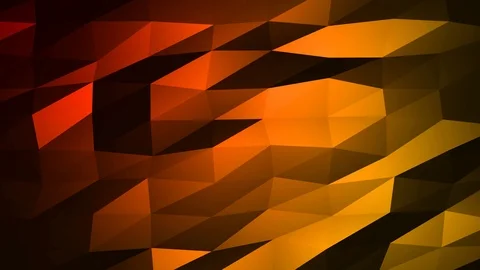 Loopable Abstract Red Orange Low Poly Background 4K Full HD V71 Video stock 89604848