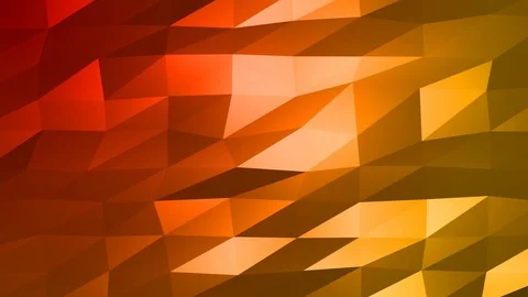 Loopable Abstract Red Orange Low Poly Background 4K Full HD V76 Stock Footage 89604888