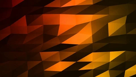 Loopable Abstract Red Orange Low Poly Background 4K Full HD V75 Stock Footage 89604892