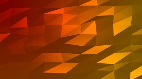 Loopable Abstract Red Orange Low Poly Background 4K Full HD V77 Stock Footage 89604905