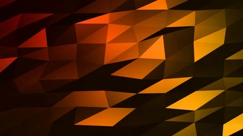 Loopable Abstract Red Orange Low Poly Background 4K Full HD V79 Stock Footage 89604917