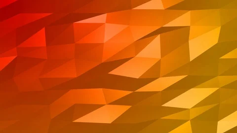 Loopable Abstract Red Orange Low Poly Background 4K Full HD V82 Stock Footage 89604945