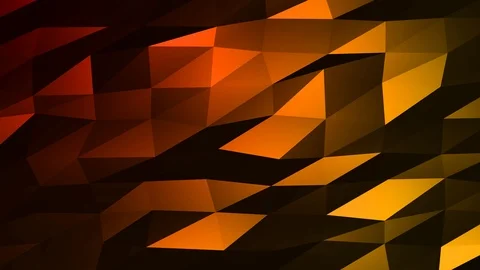 Loopable Abstract Red Orange Low Poly Background 4K Full HD V83 Stock Footage 89604953