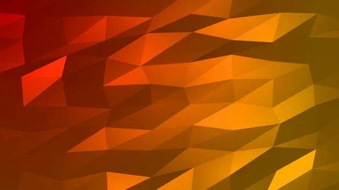 Loopable Abstract Red Orange Low Poly Background 4K Full HD V85 Stock Footage 89604975