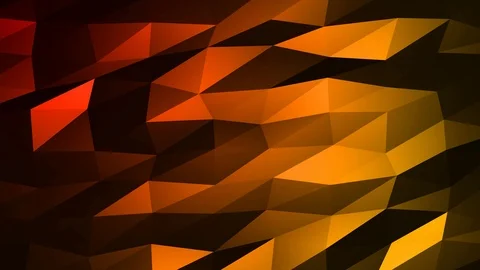 Loopable Abstract Red Orange Low Poly Background 4K Full HD V87 Stock Footage 89604993