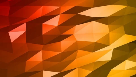 Loopable Abstract Red Orange Low Poly Background 4K Full HD V92 Video stock 89605057