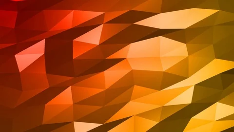 Loopable Abstract Red Orange Low Poly Background 4K Full HD V96 Stock Footage 89605101