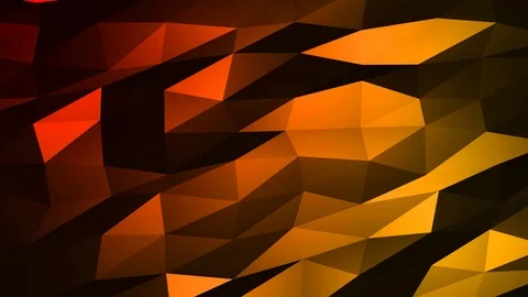 Loopable Abstract Red Orange Low Poly Background 4K Full HD V95 Stock Footage 89605104