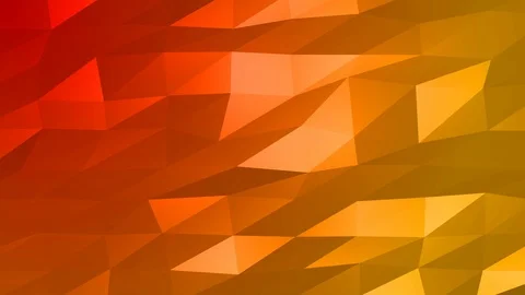 Loopable Abstract Red Orange Low Poly Background 4K Full HD V98 Stock Footage 89605131