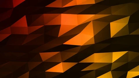 Loopable Abstract Red Orange Low Poly Background 4K Full HD V99 Stock Footage 89605162