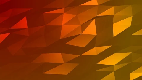 Loopable Abstract Red Orange Low Poly Background 4K Full HD V101 Stock Footage 89605183