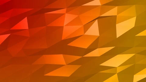 Loopable Abstract Red Orange Low Poly Background 4K Full HD V102 Stock Footage 89605189