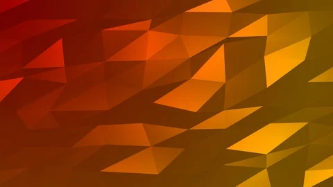 Loopable Abstract Red Orange Low Poly Background 4K Full HD V105 Stock Footage 89605244