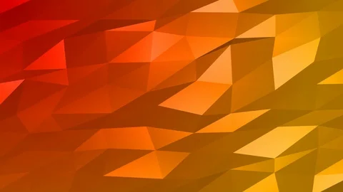Loopable Abstract Red Orange Low Poly Background 4K Full HD V106 Stock Footage 89605245