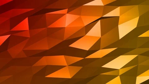 Loopable Abstract Red Orange Low Poly Background 4K Full HD V108 Stock Footage 89605274
