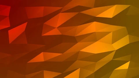 Loopable Abstract Red Orange Low Poly Background 4K Full HD V109 Stock Footage 89605293