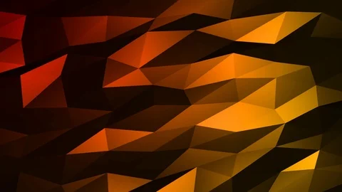 Loopable Abstract Red Orange Low Poly Background 4K Full HD V111 Stock Footage 89605315